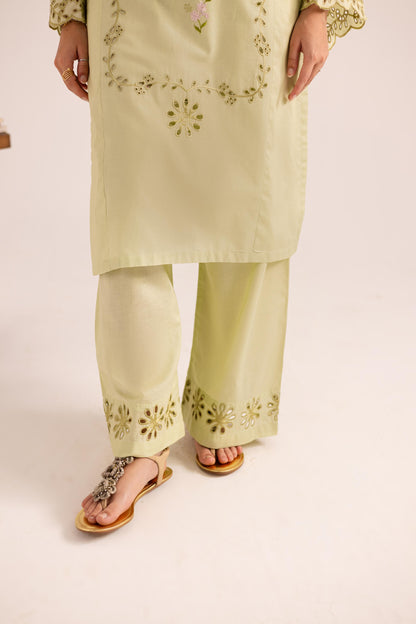2PC Embroidered Dress - 1122