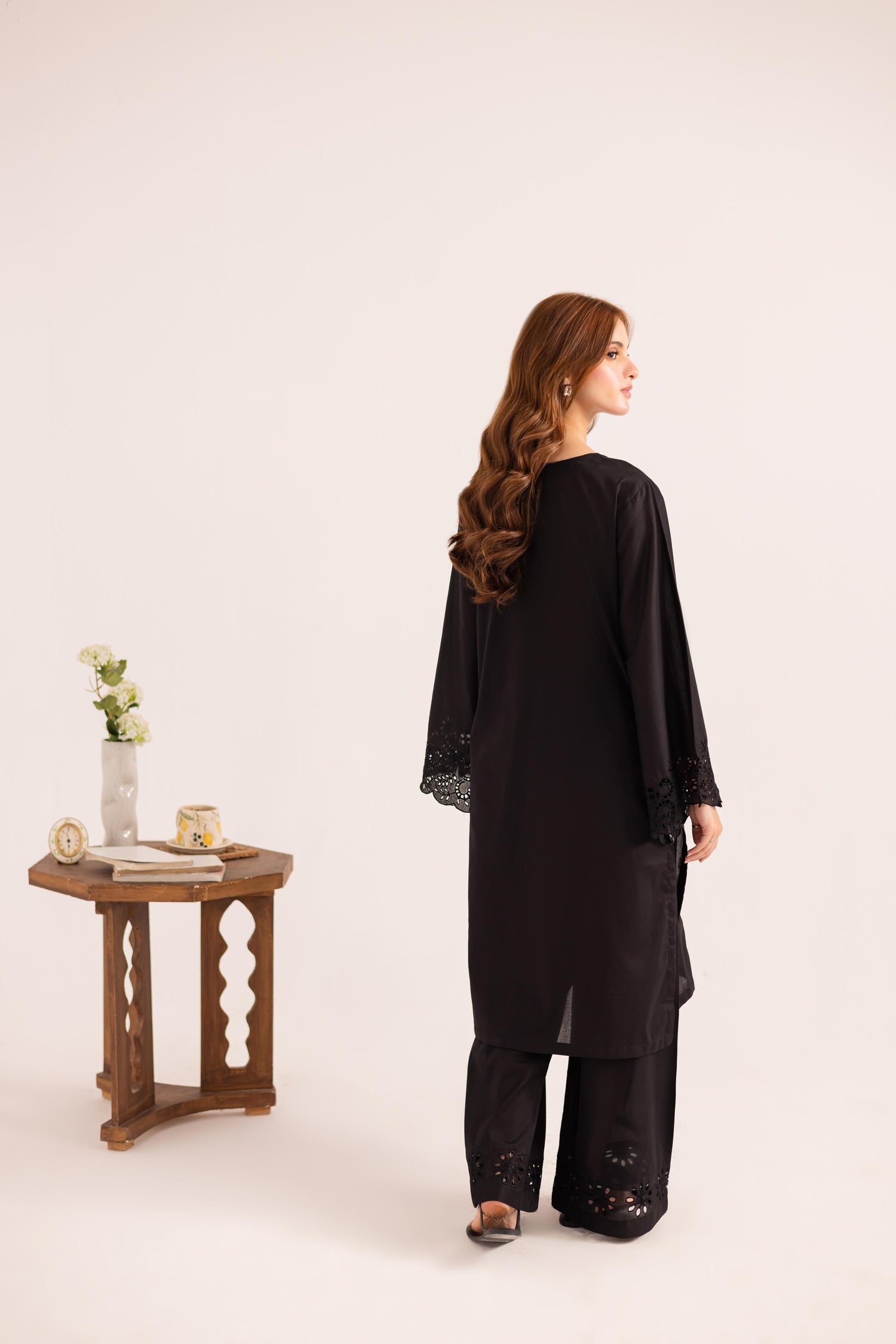 2PC Embroidered Dress - 1121