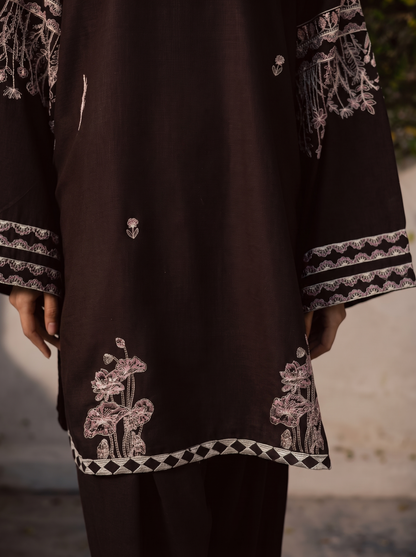 2PC Summer Embroidered Dress - 1220