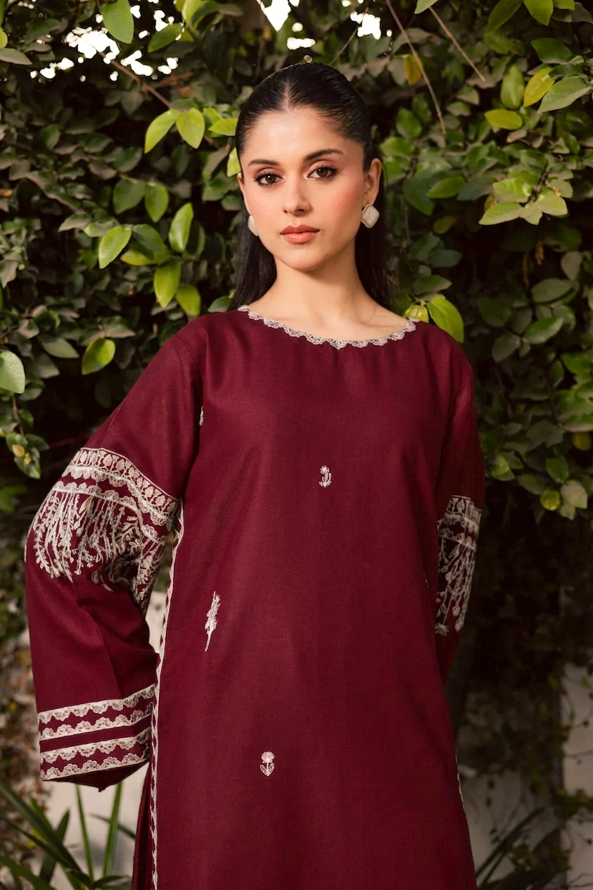 2PC Summer Embroidered Dress - 1221