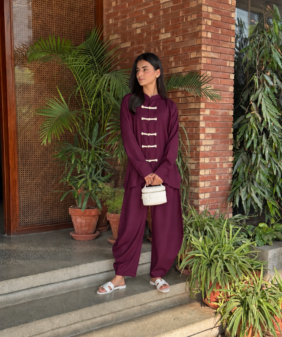 Mandarin Set - Dark Plum