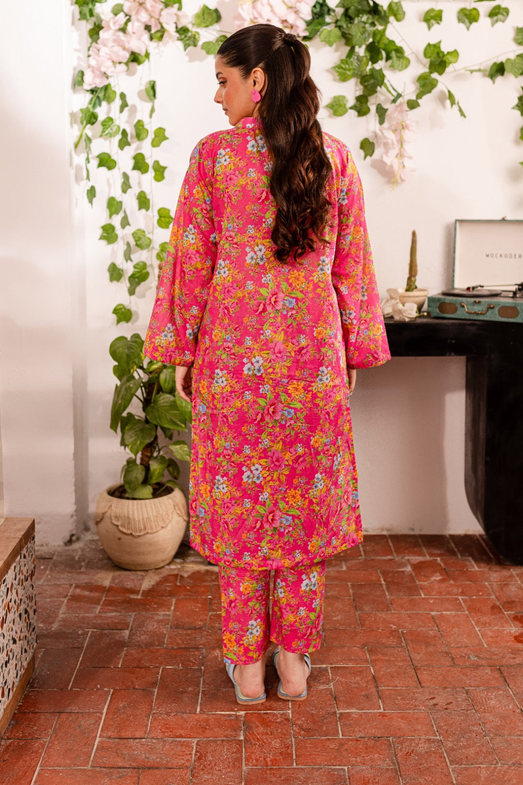 Unstitched 2PC Lawn Suit- PRT017