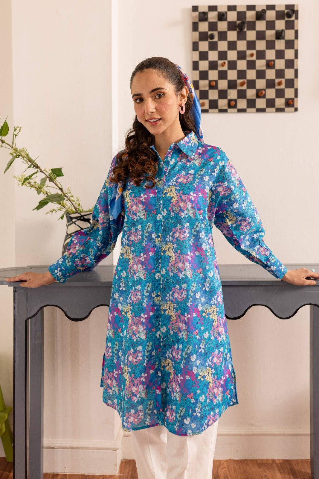 1PC Printed Kurta - PK47