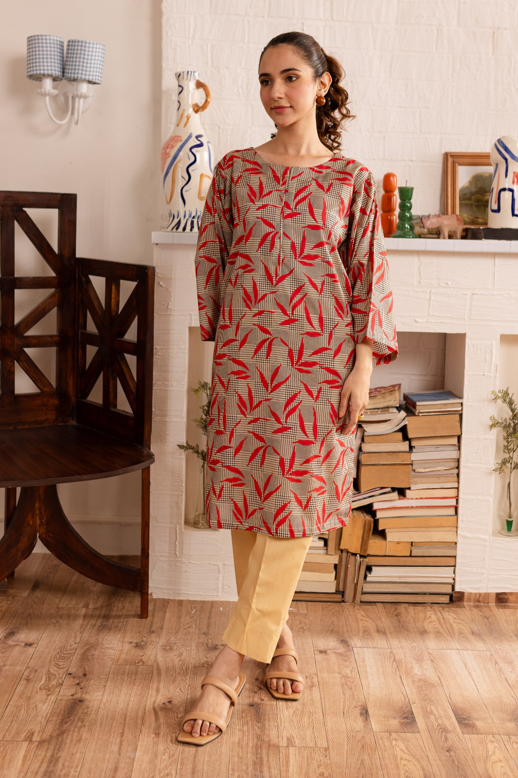 1PC Printed Kurta - PK42