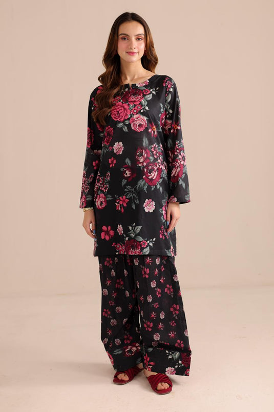 Inayat Pret Printed Silk 2 Piece Suit Willow