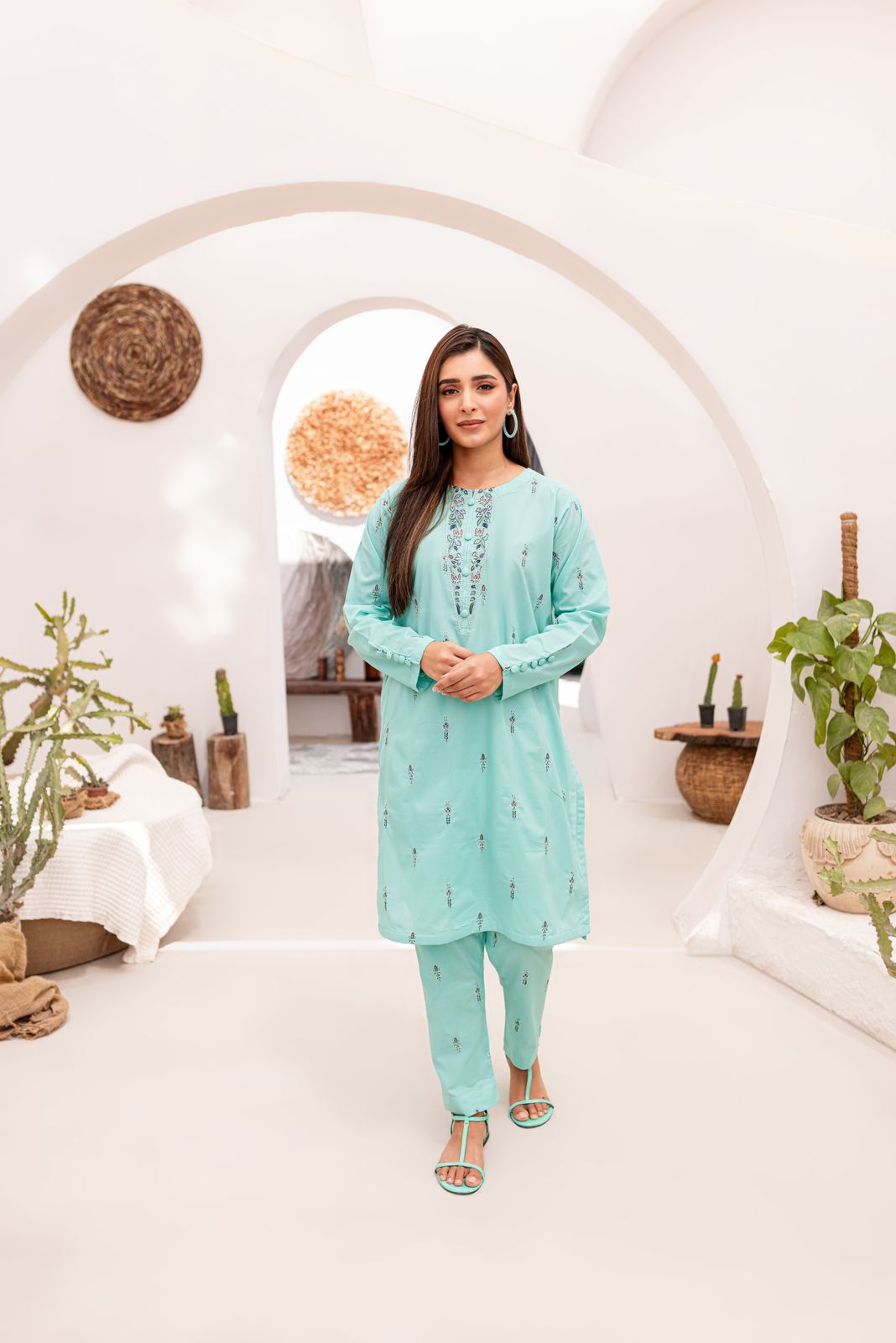 Lawn 2PC Embroidered Dress-1059