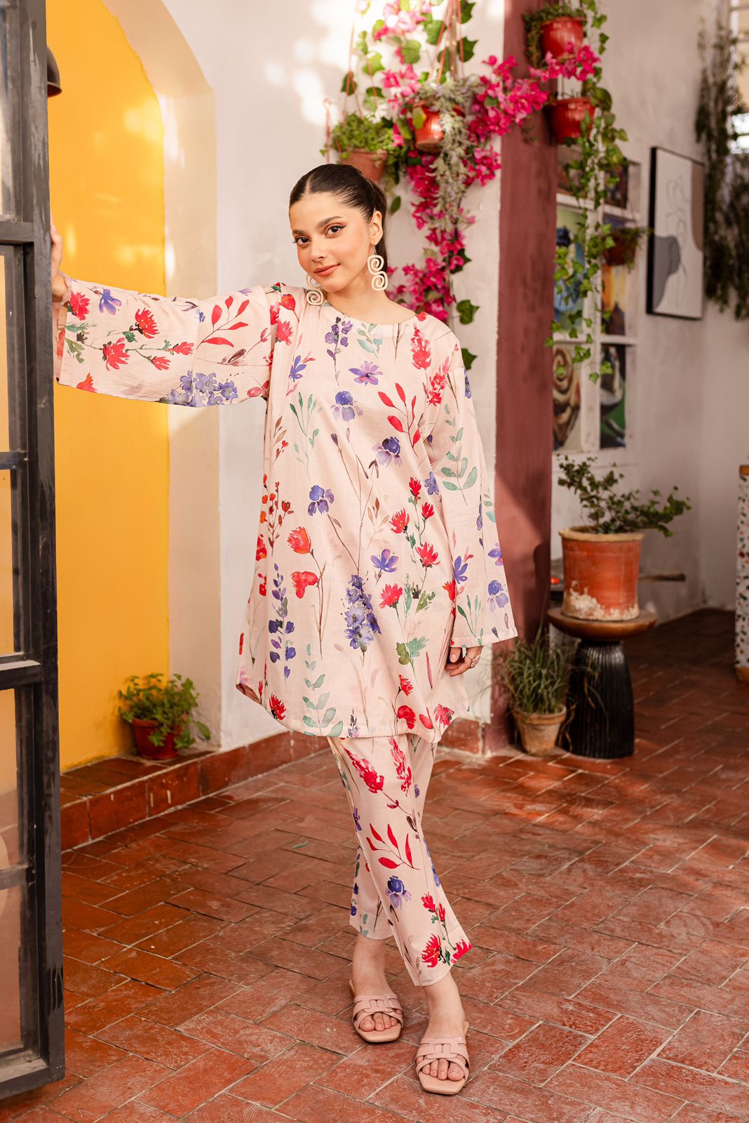 Stitched 2PC Lawn Suit - PRT029