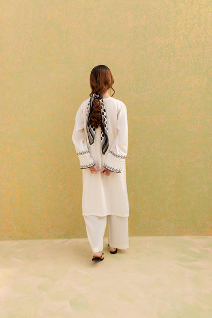 Winter 2PC Embroidered Dress-1066