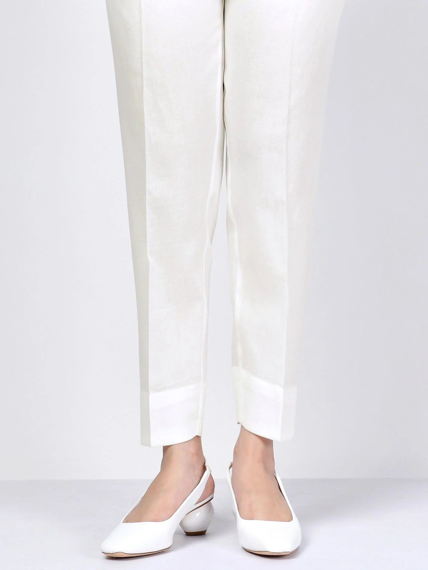 Basic White Cambric Trouser