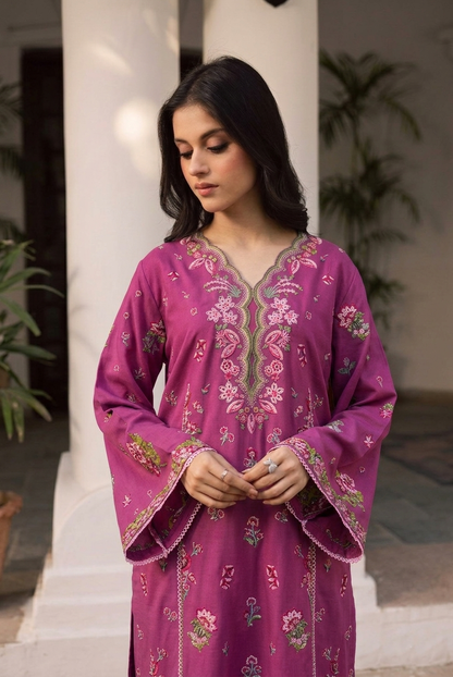 2PC Summer Embroidered Dress - 1222