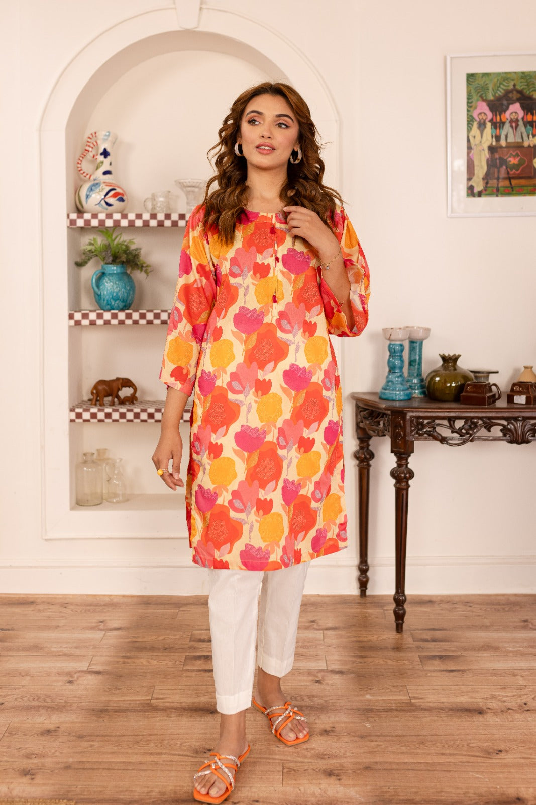 1PC Printed Kurta - PK40