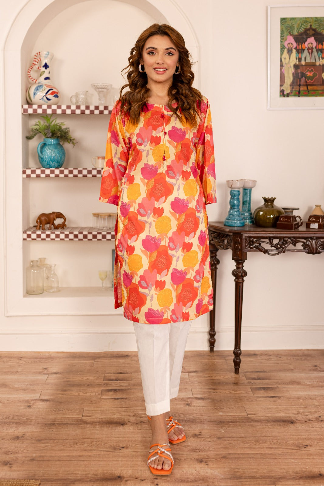 1PC Printed Kurta - PK40