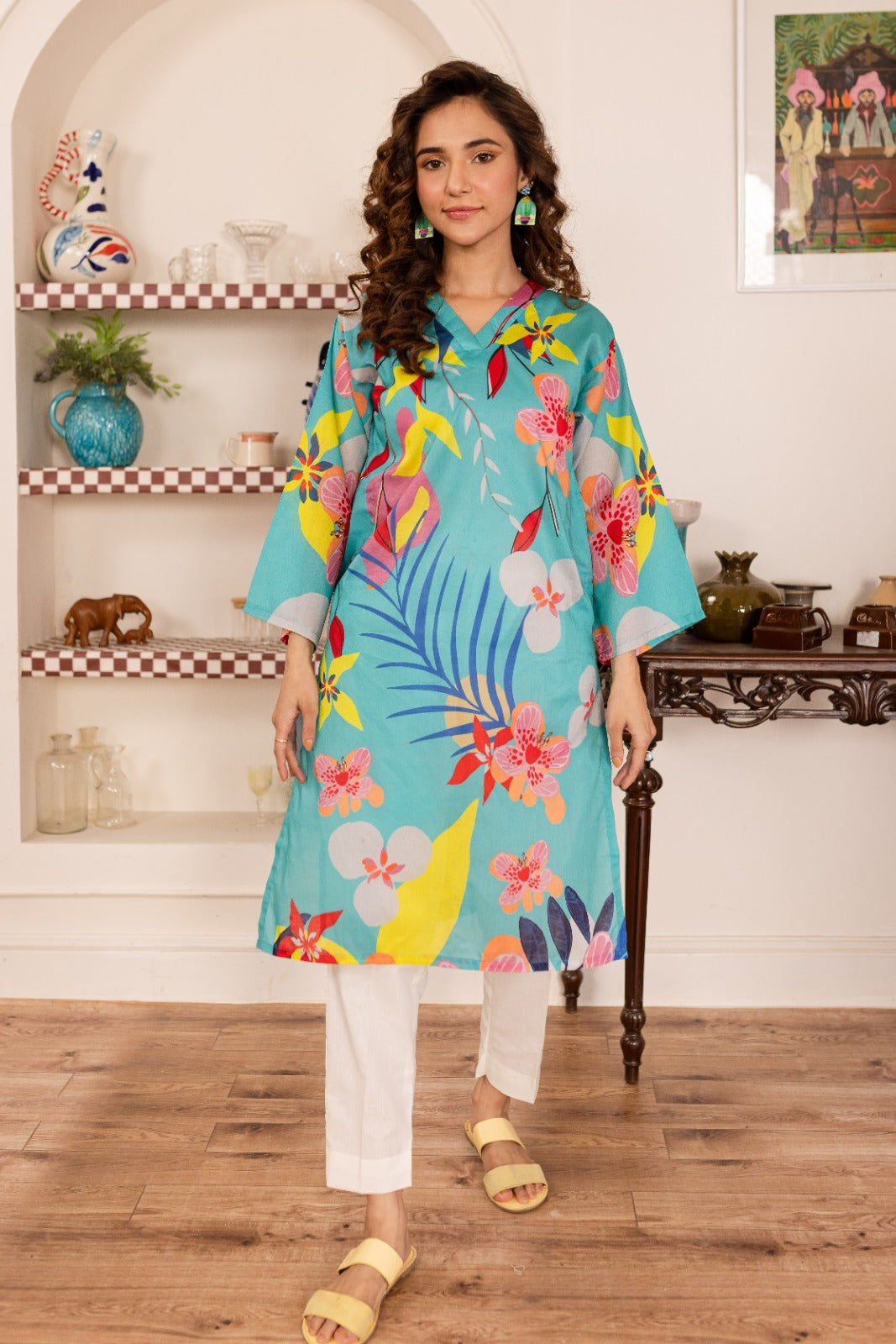 1PC Printed Kurta - PK35