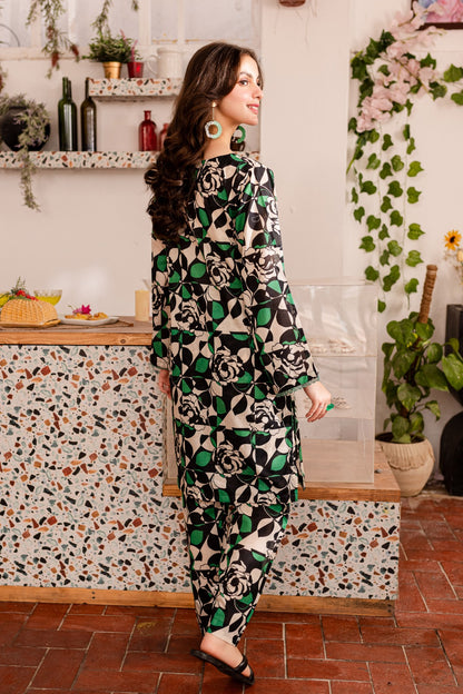 Unstitched 2PC Lawn Suit- PRT011