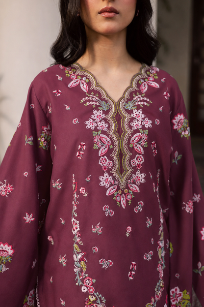 2PC Summer Embroidered Dress - 1222