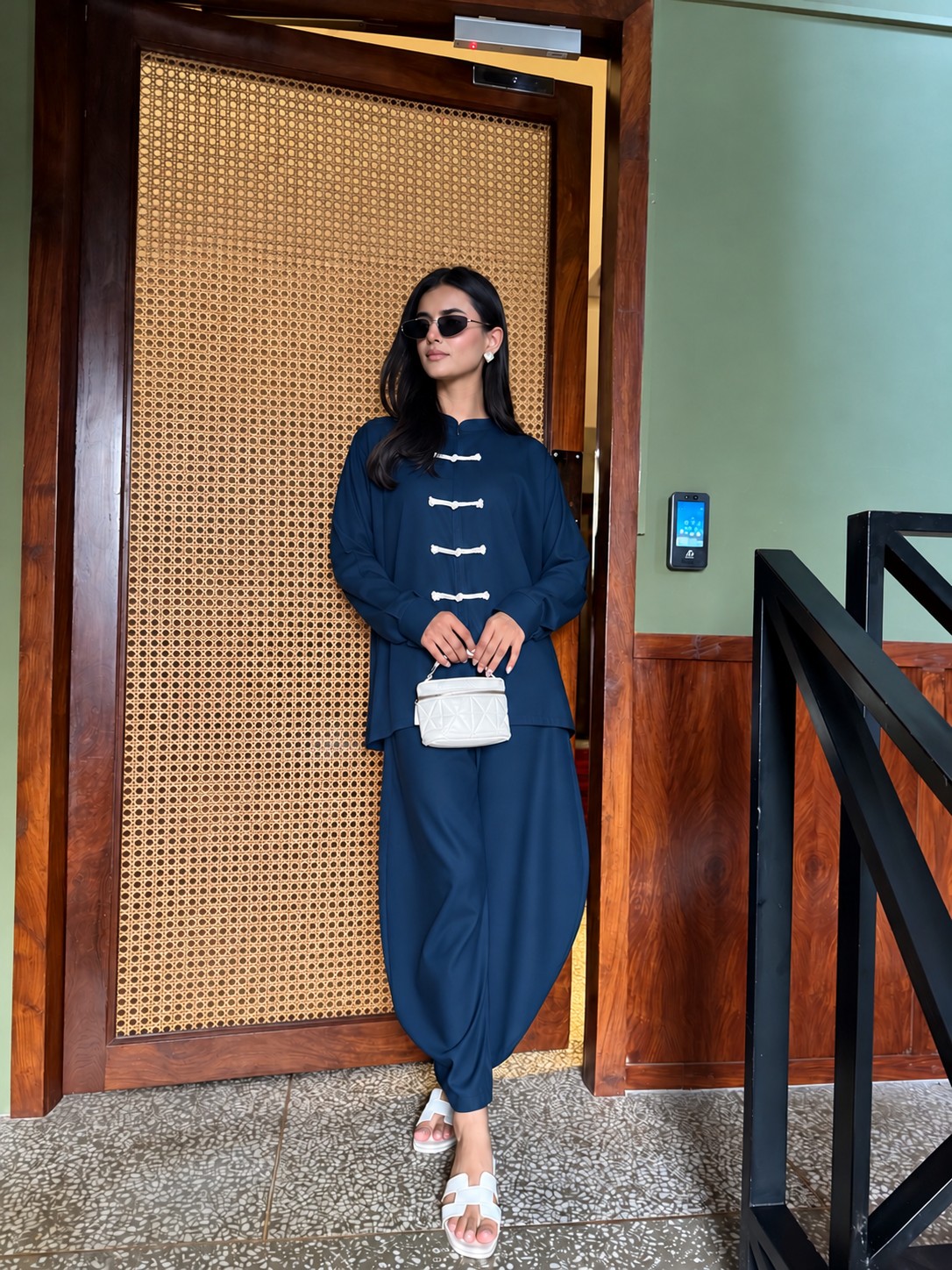 Mandarin Set - Navy Blue