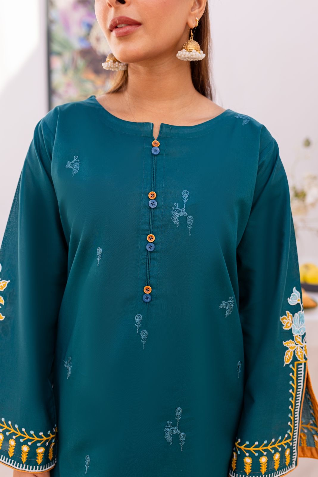 Lawn 2PC Embroidered Dress - 1030