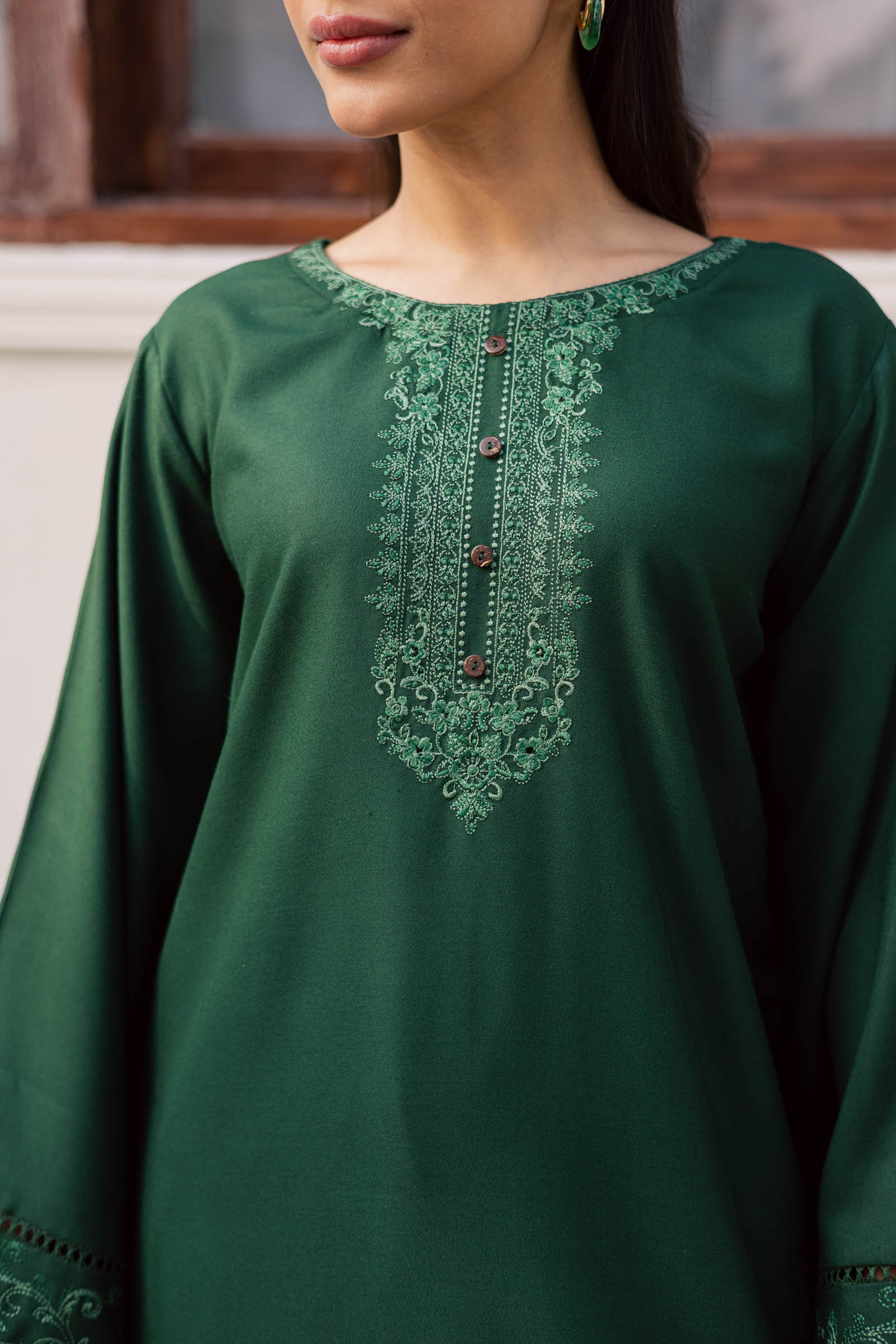 2PC Winter Embroidered Dress-1182