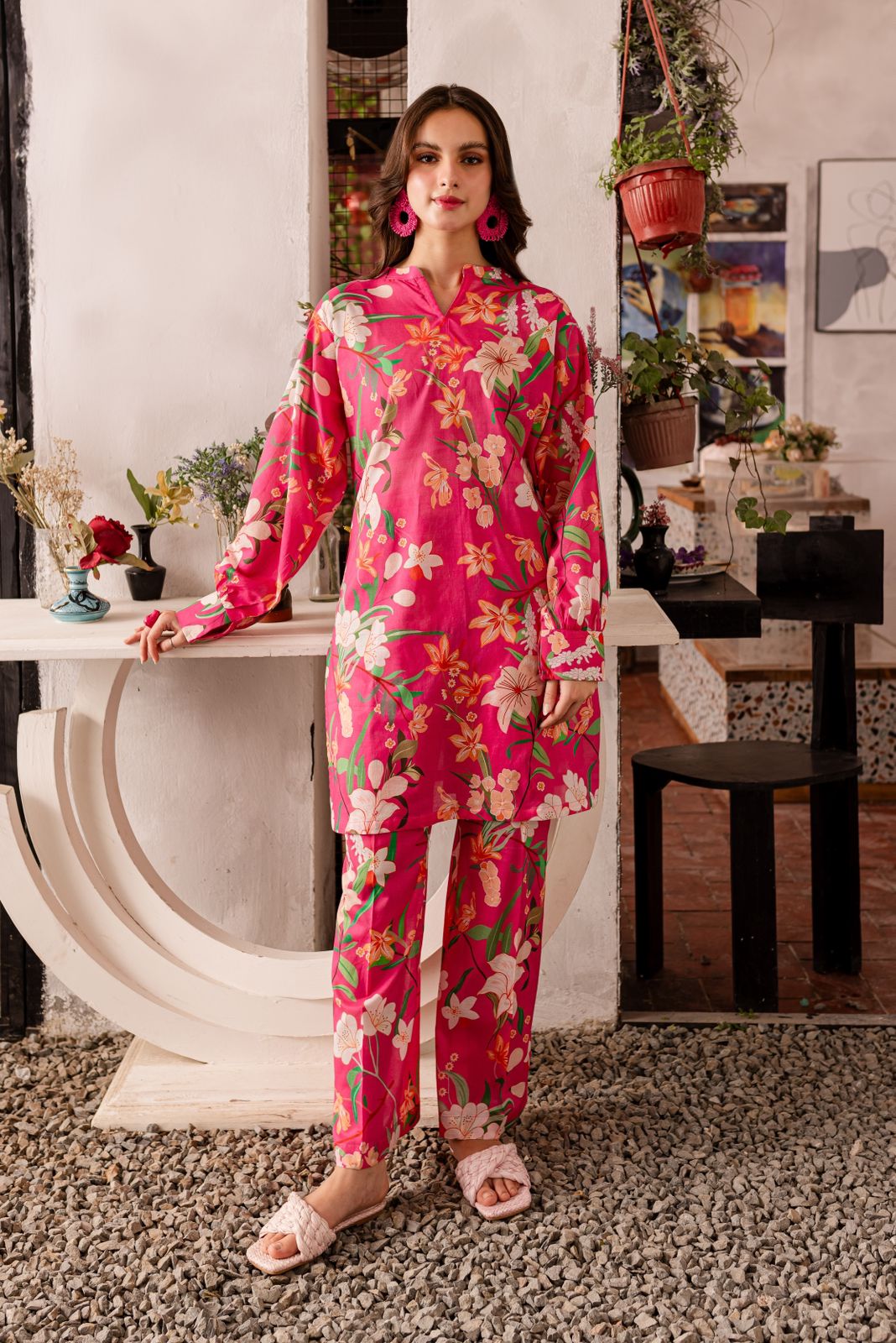 Stitched 2PC Lawn Suit - PRT018