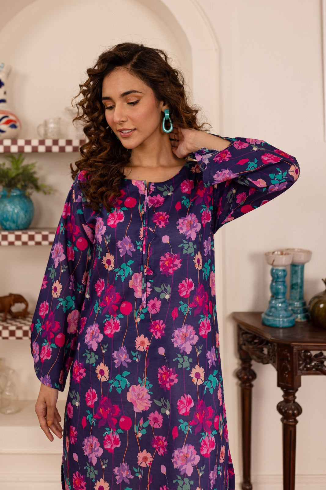 1PC Printed Kurti - PK13