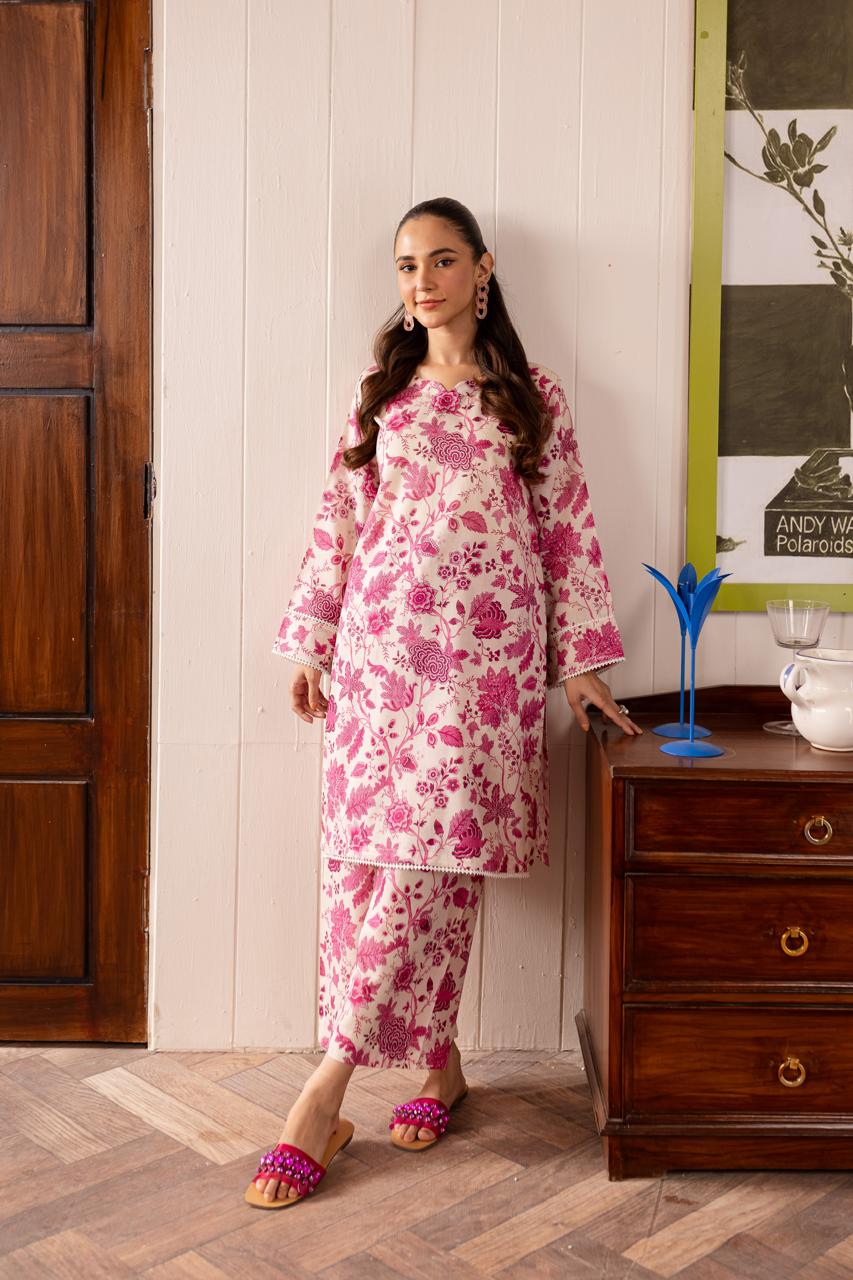 Unstitched 2PC Lawn - PRT053