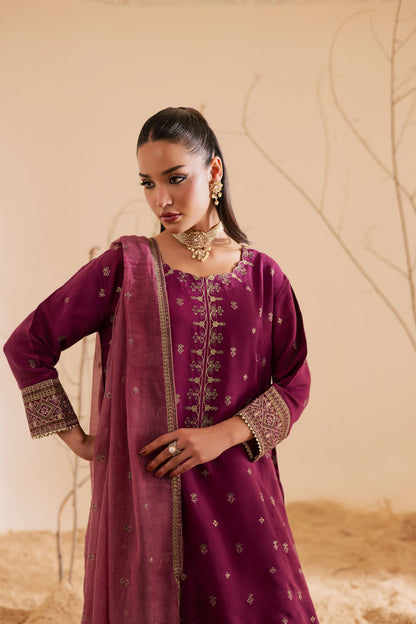 3PC Luxury Embroidered Dress- RSP12