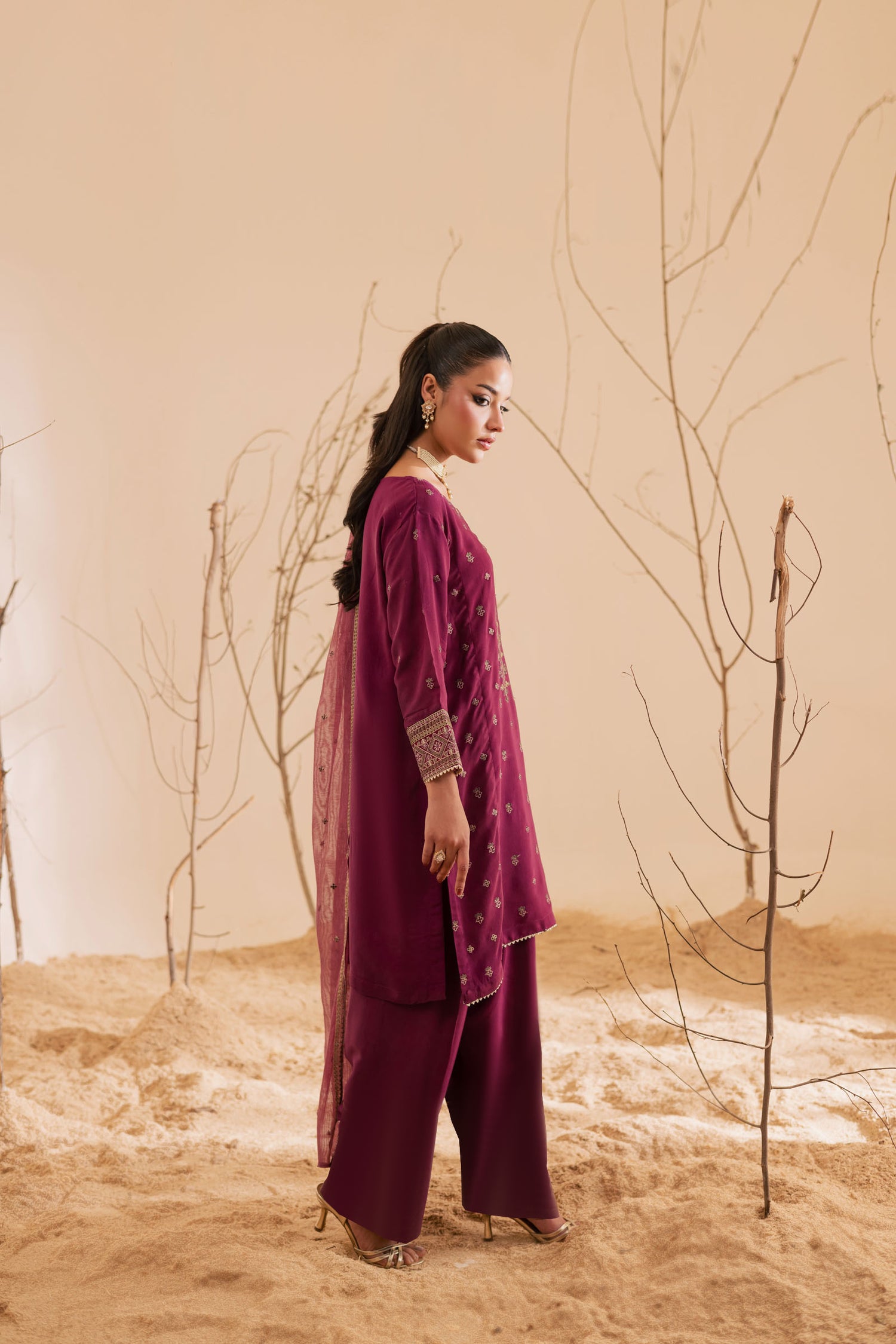 3PC Luxury Embroidered Dress- RSP12