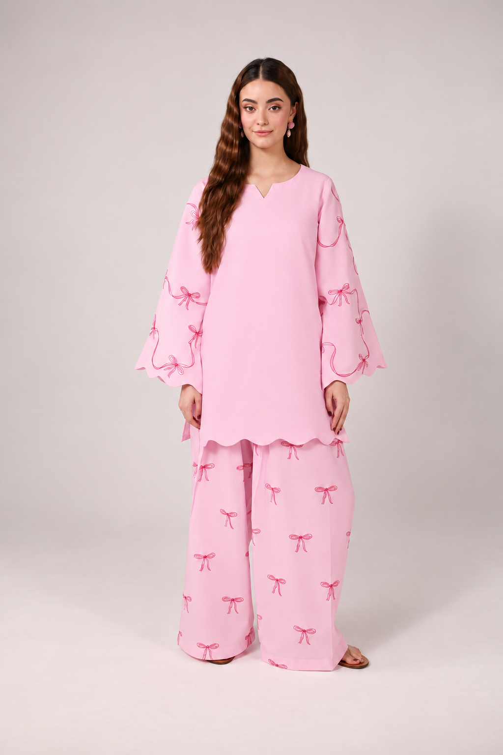 2PC Embroidered Pret - 1298