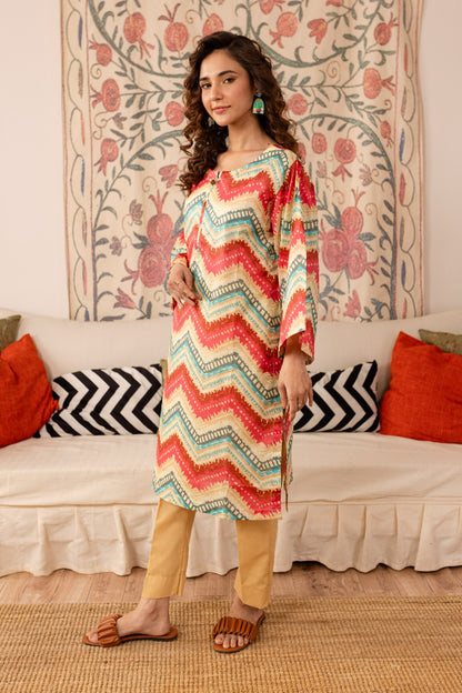 1PC Printed Kurta - PK44