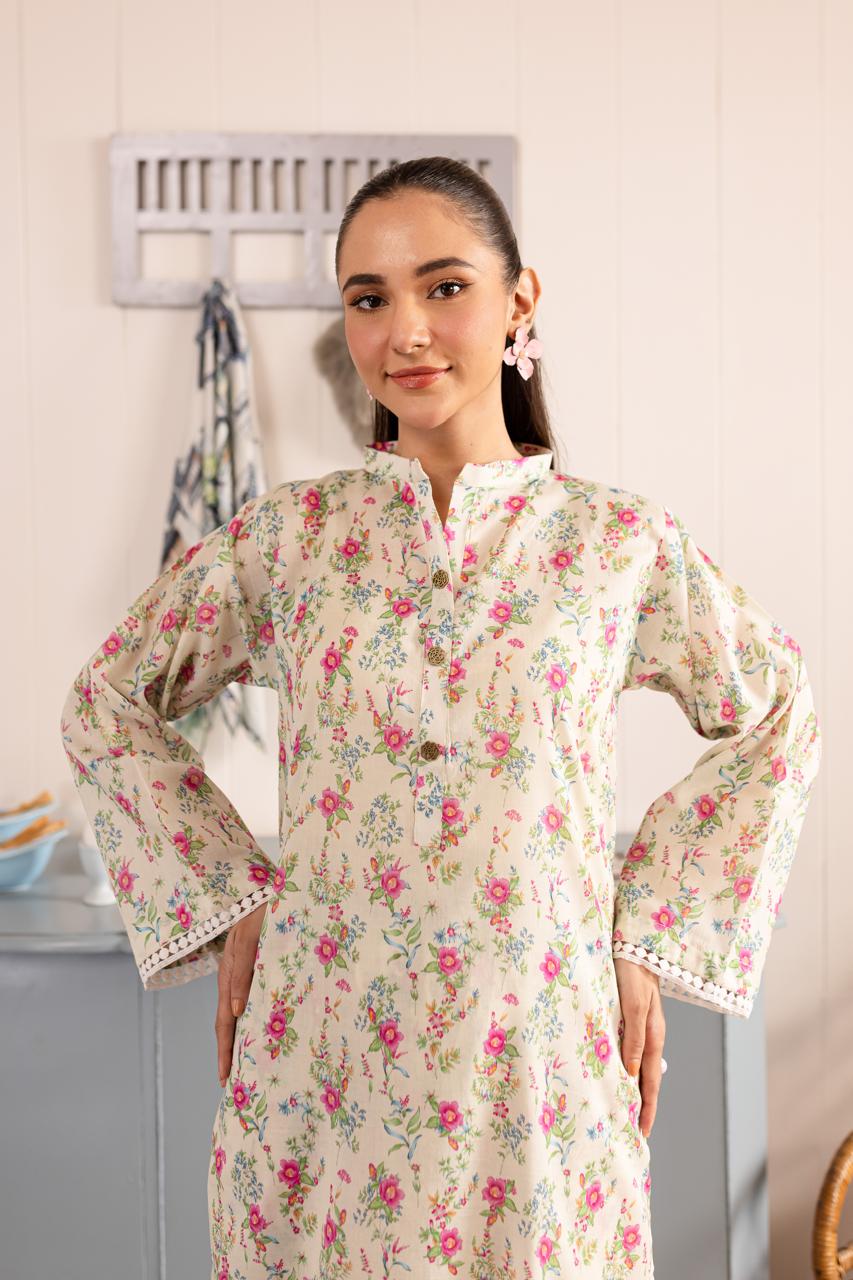 Unstitched 2PC Lawn - PRT055