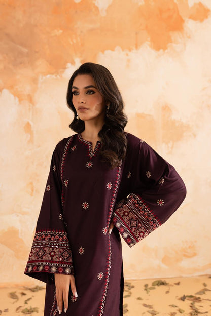 2PC LUXURY EMBROIDERED DRESS - 1094