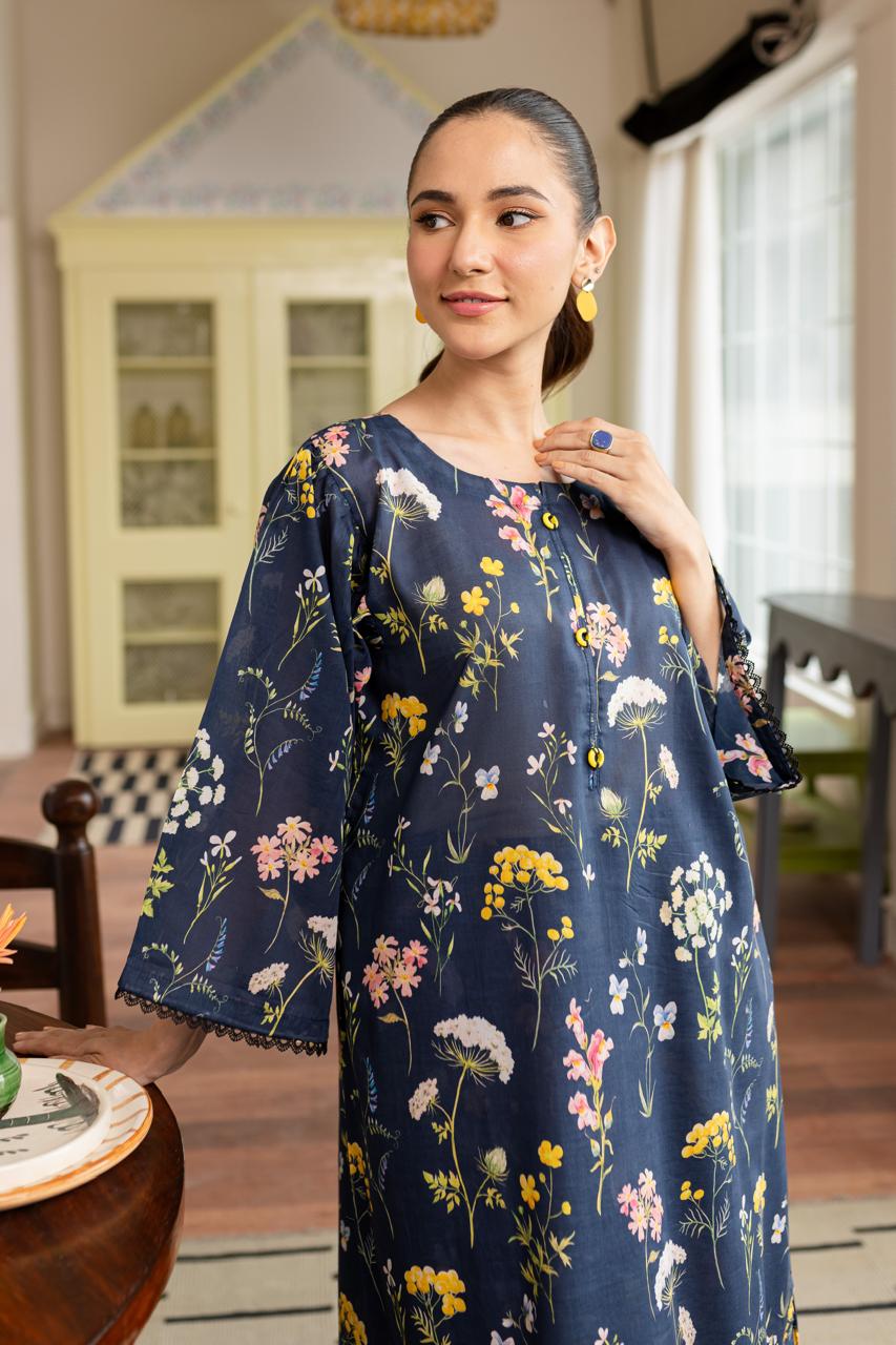 Unstitched 2PC Lawn - PRT038