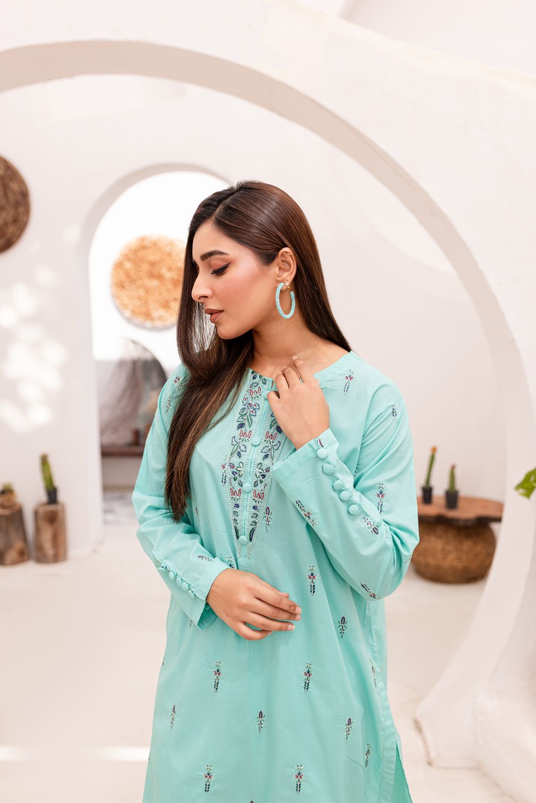 Lawn 2PC Embroidered Dress-1059