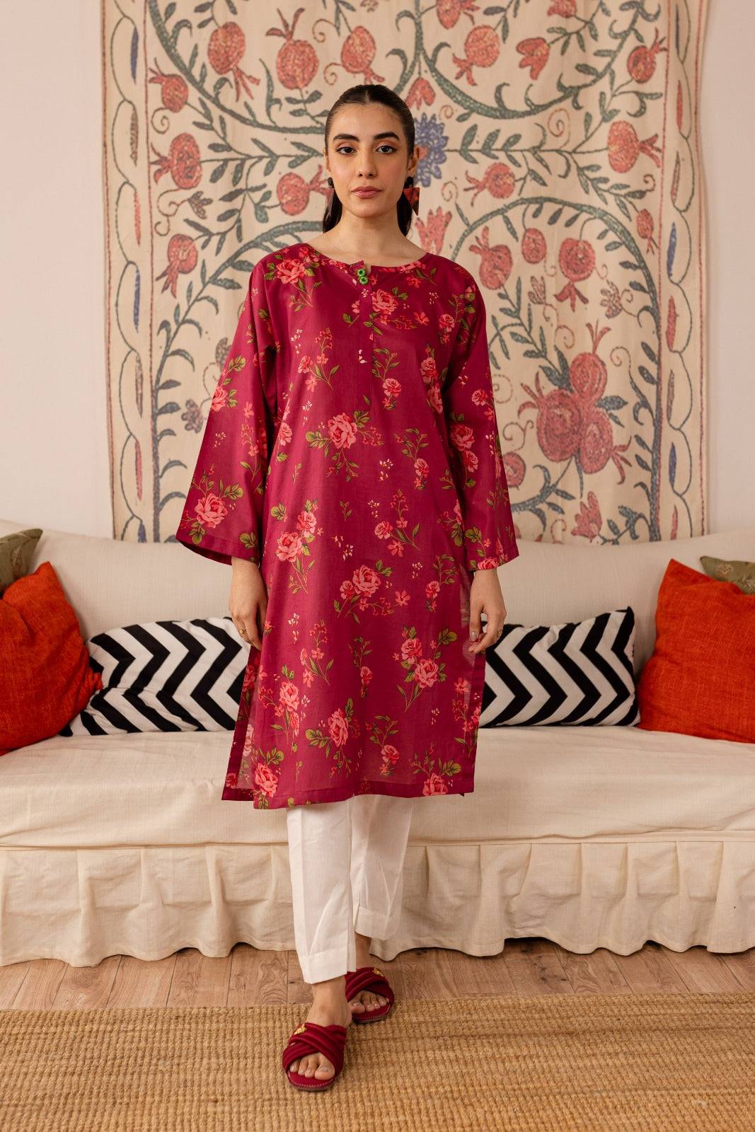 1PC Printed Kurti - PK17