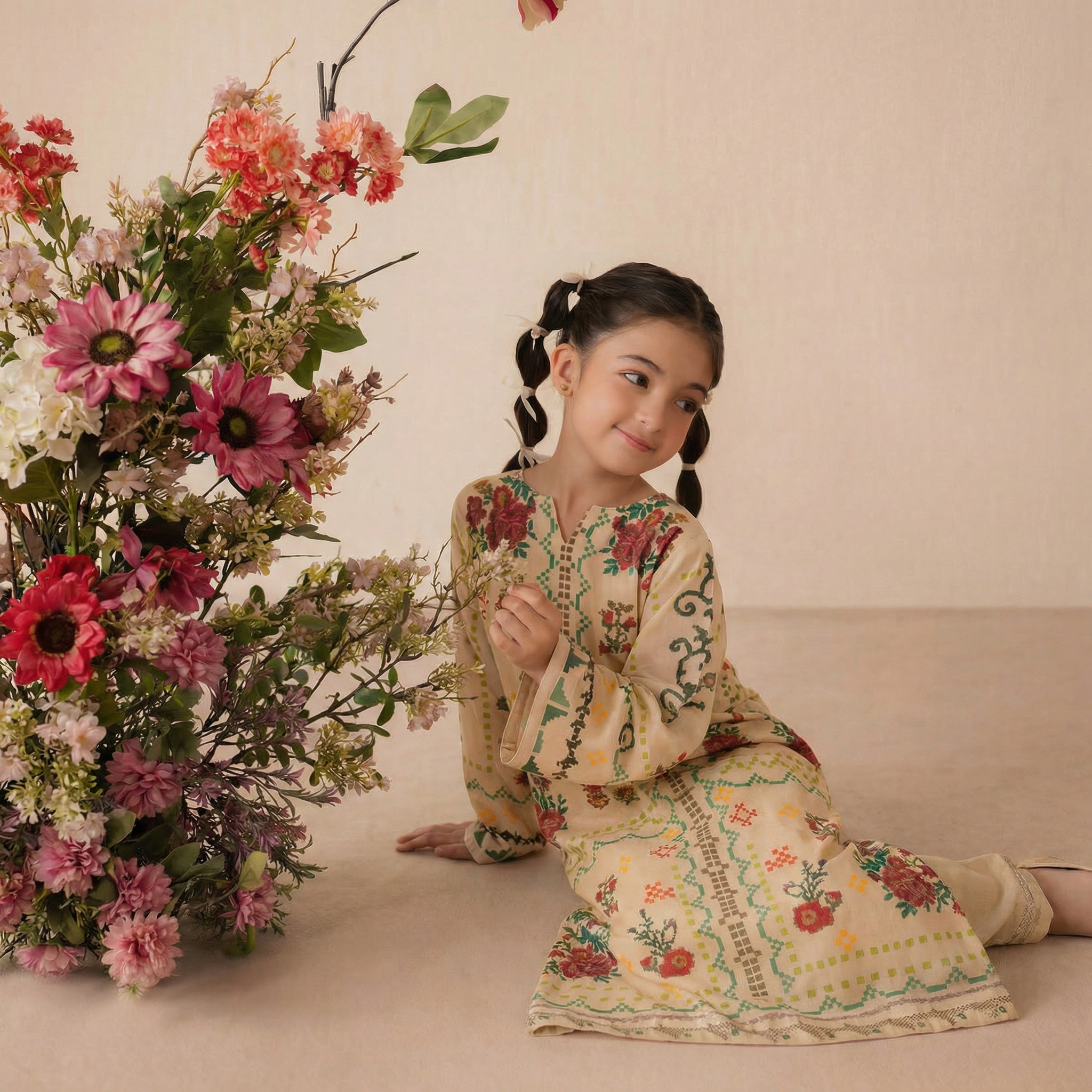 KF21-Kids Summer Kaftan