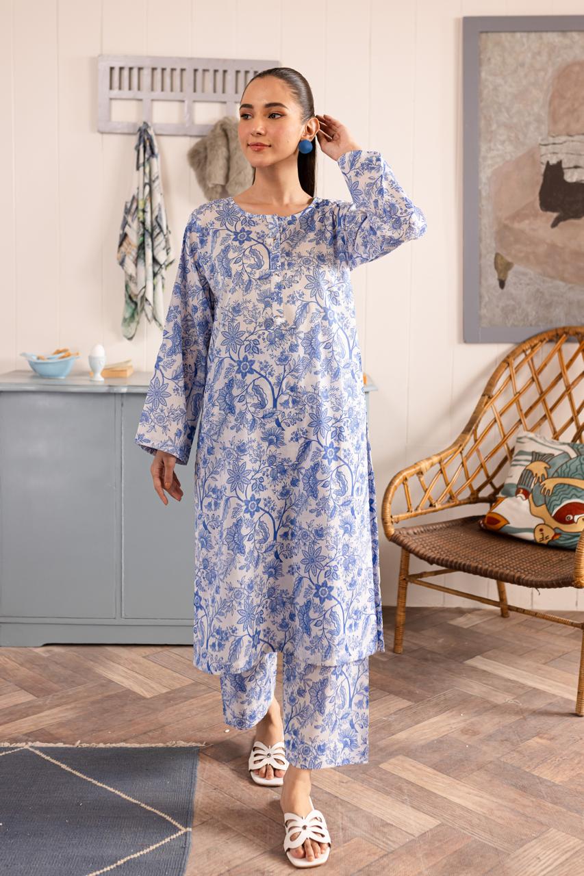 Unstitched 2PC Lawn - PRT045