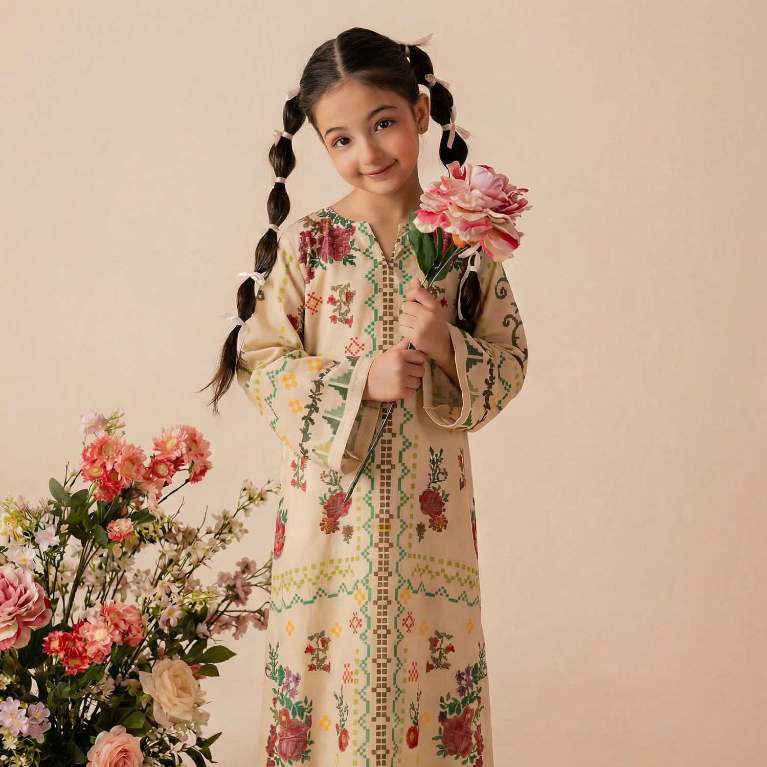KF21-Kids Summer Kaftan