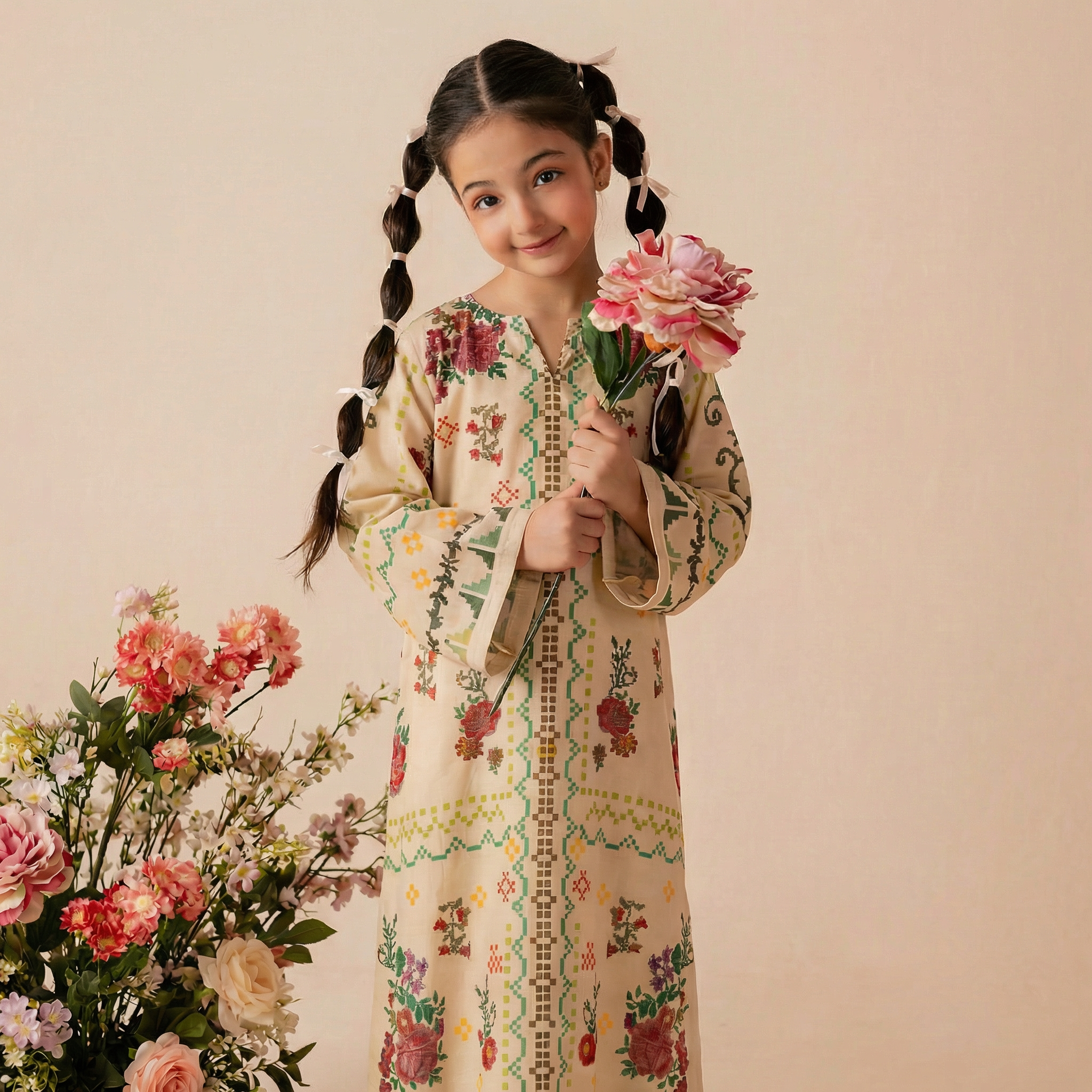 KF21-Kids Summer Kaftan