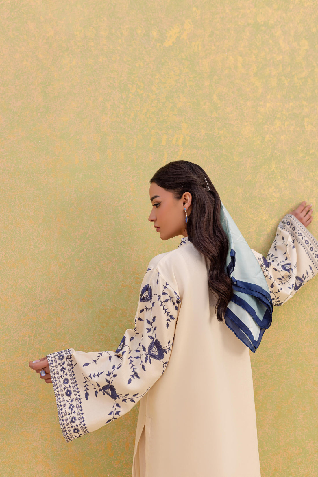 2PC Summer Embroidered Dress-1063