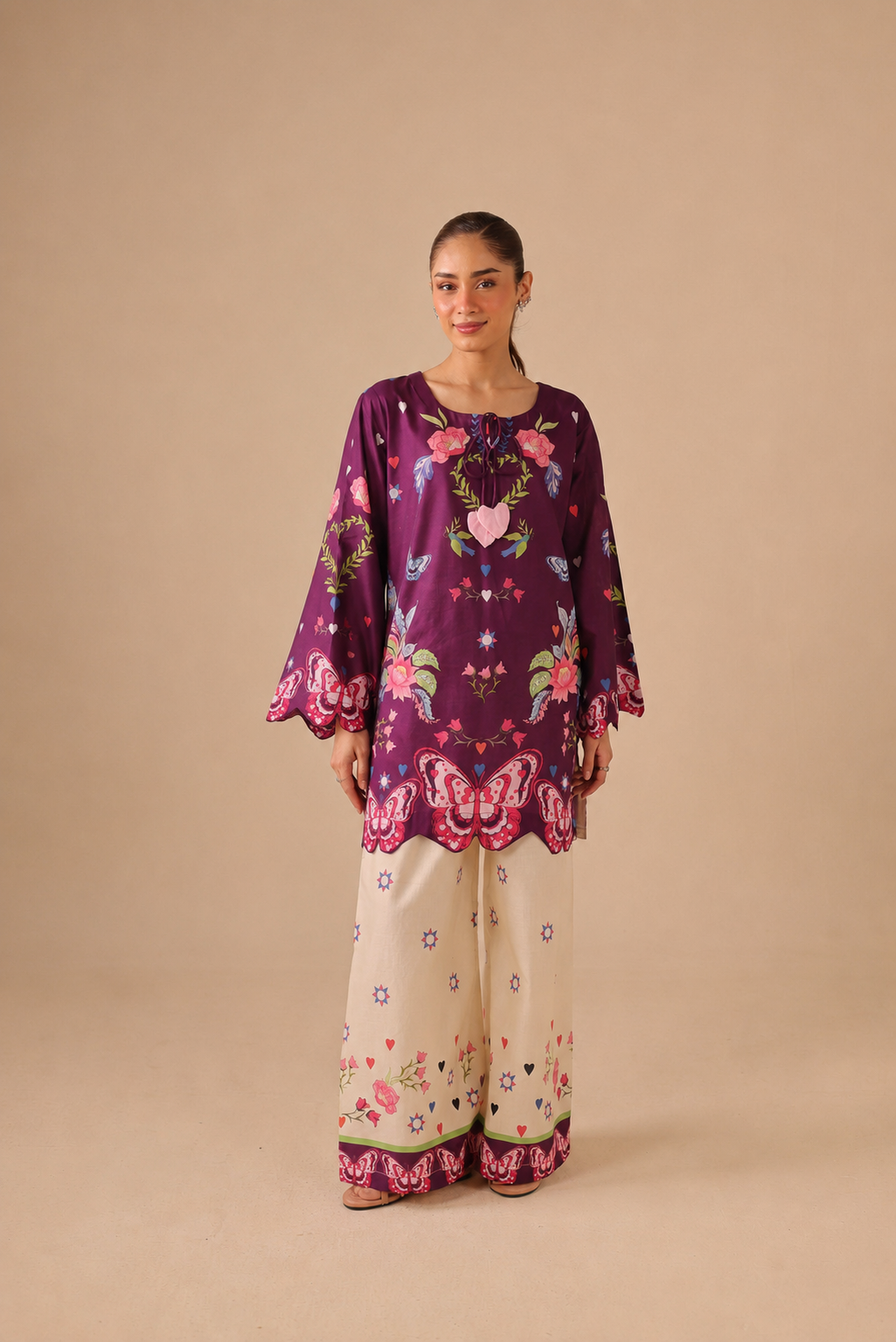 2PC Summer Lawn Dress - 44237