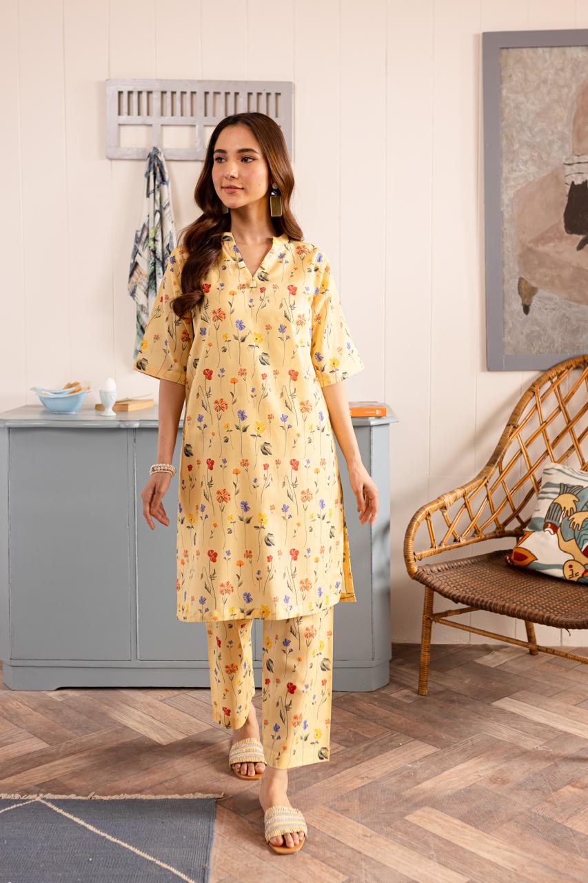 Unstitched 2PC Lawn - PRT034