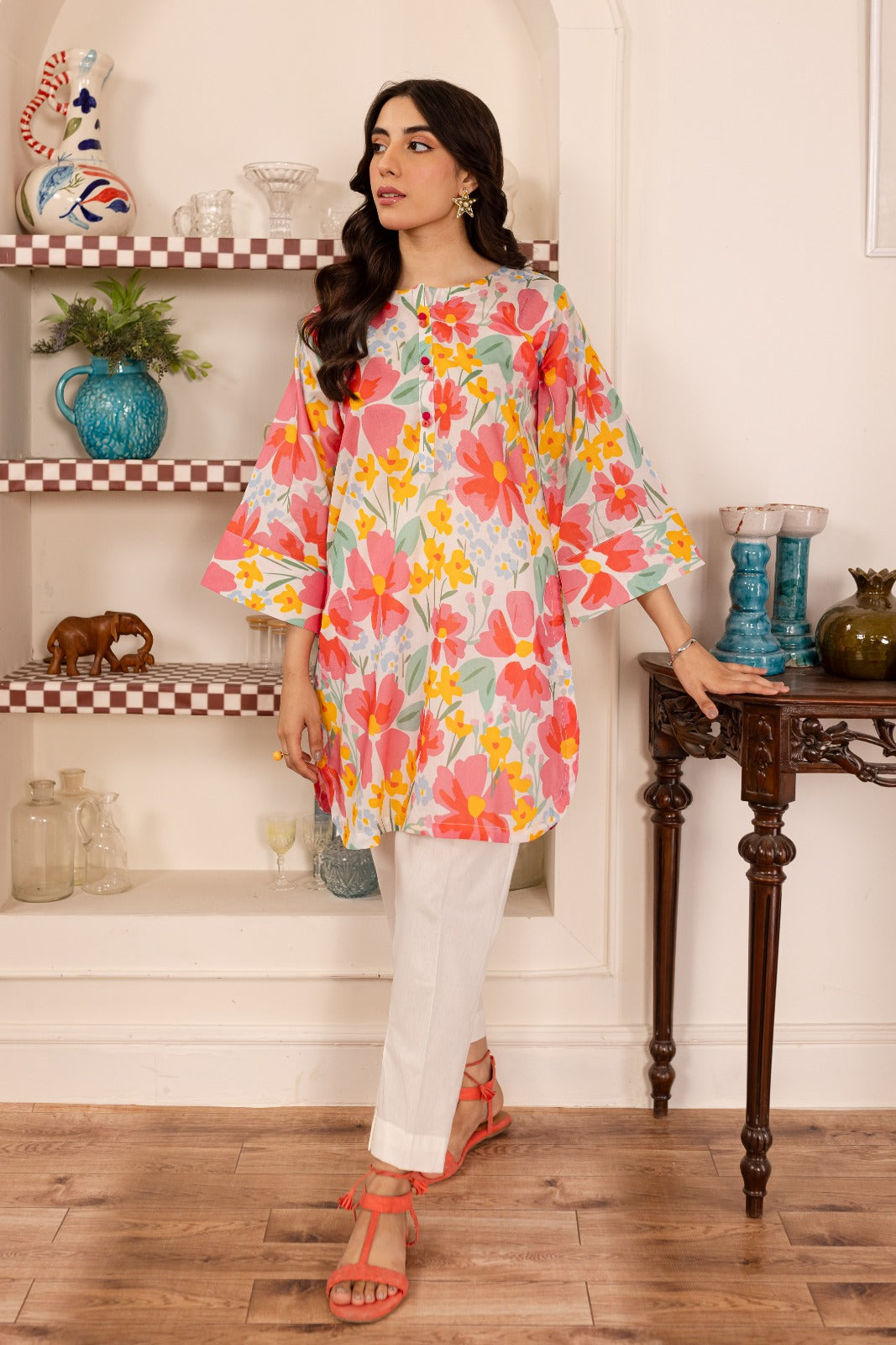 1PC Printed Kurti - PK11