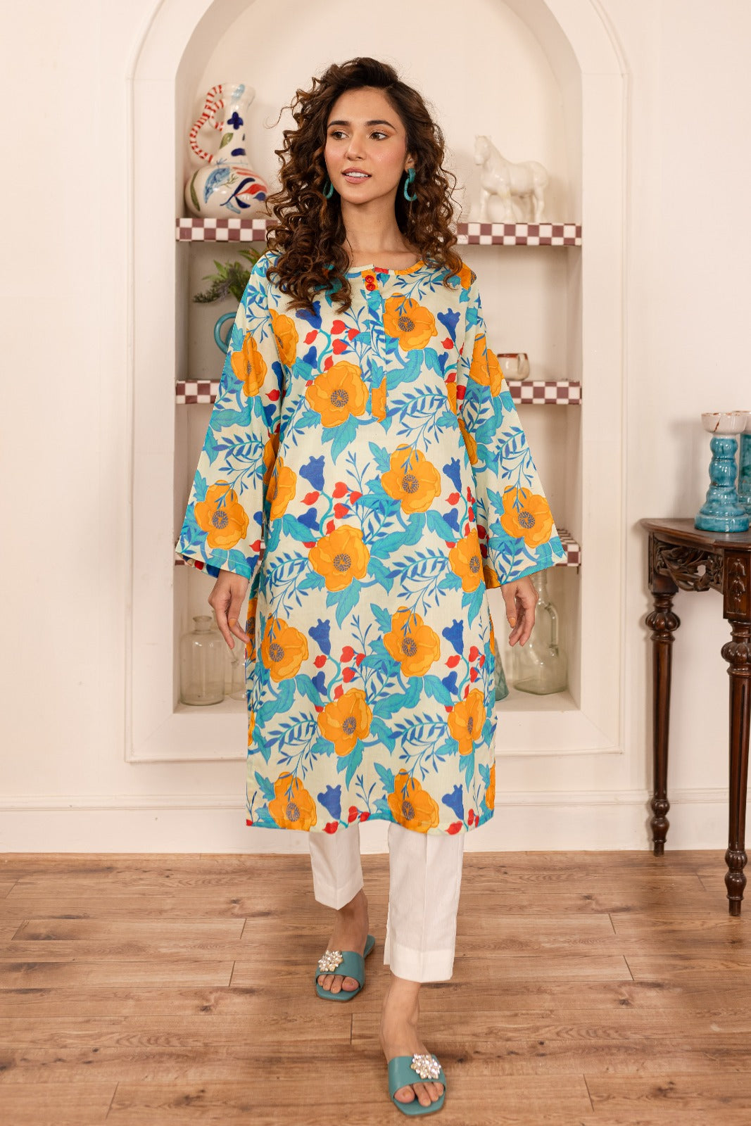 1PC Printed Kurti - PK19