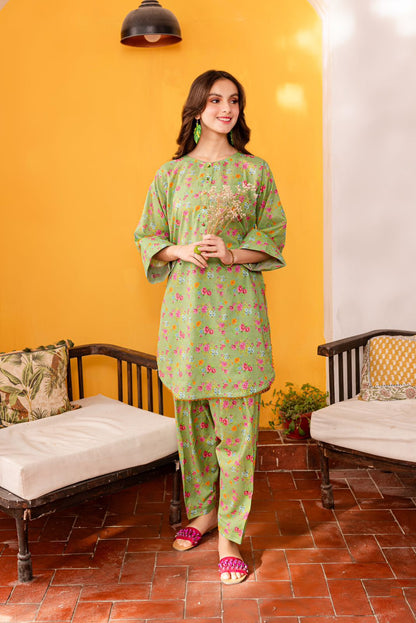 Stitched Lawn 2PC Suit - PRT013