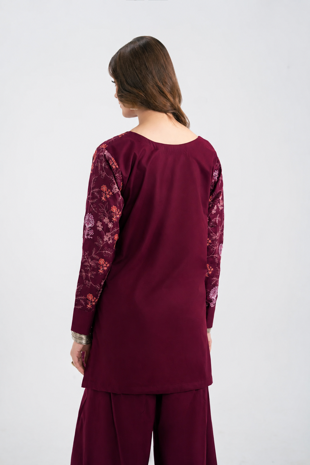 2PC Summer Embroidered Dress - 1235
