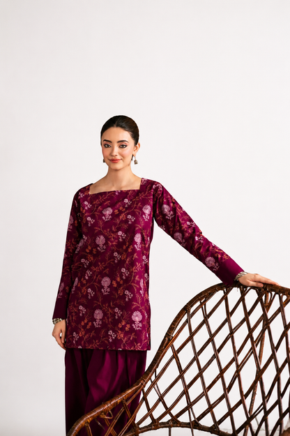 2PC Summer Embroidered Dress - 1235