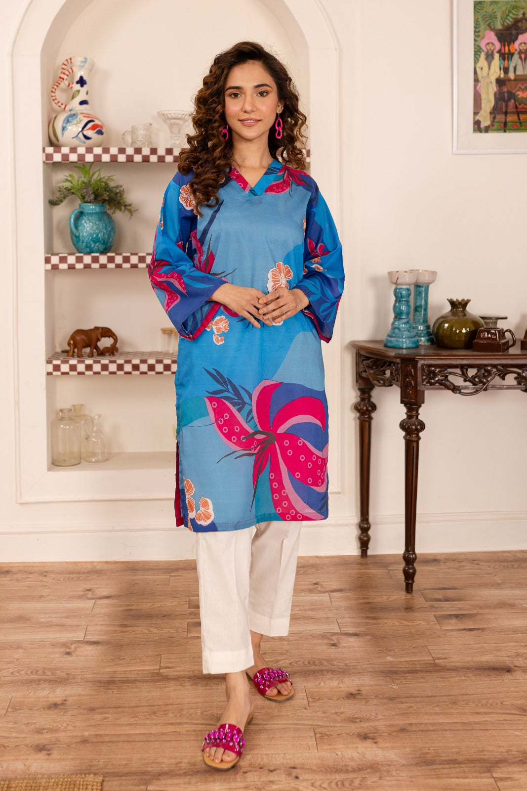 1PC Printed Kurta - PK33