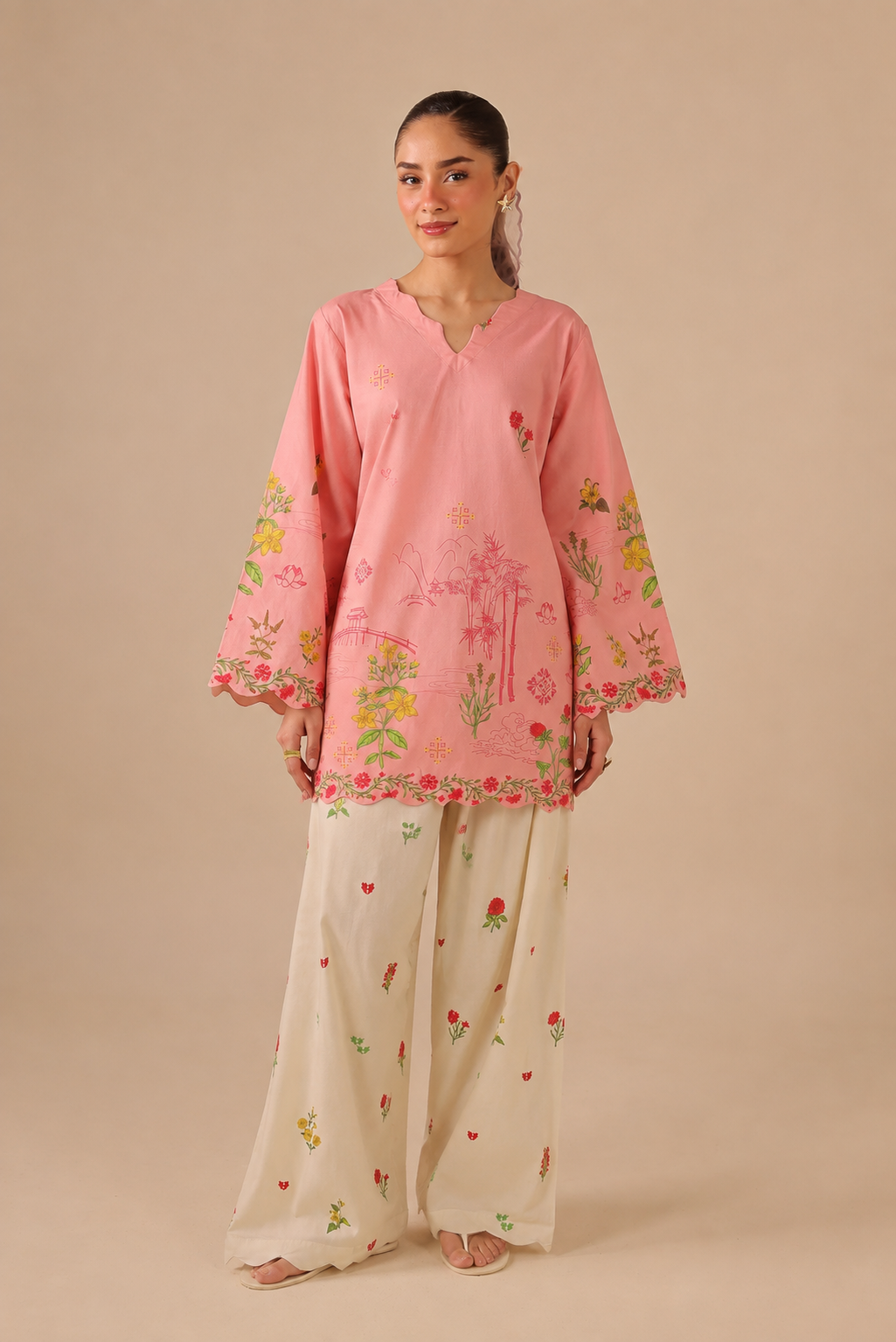 2PC Summer Lawn Dress - 44262
