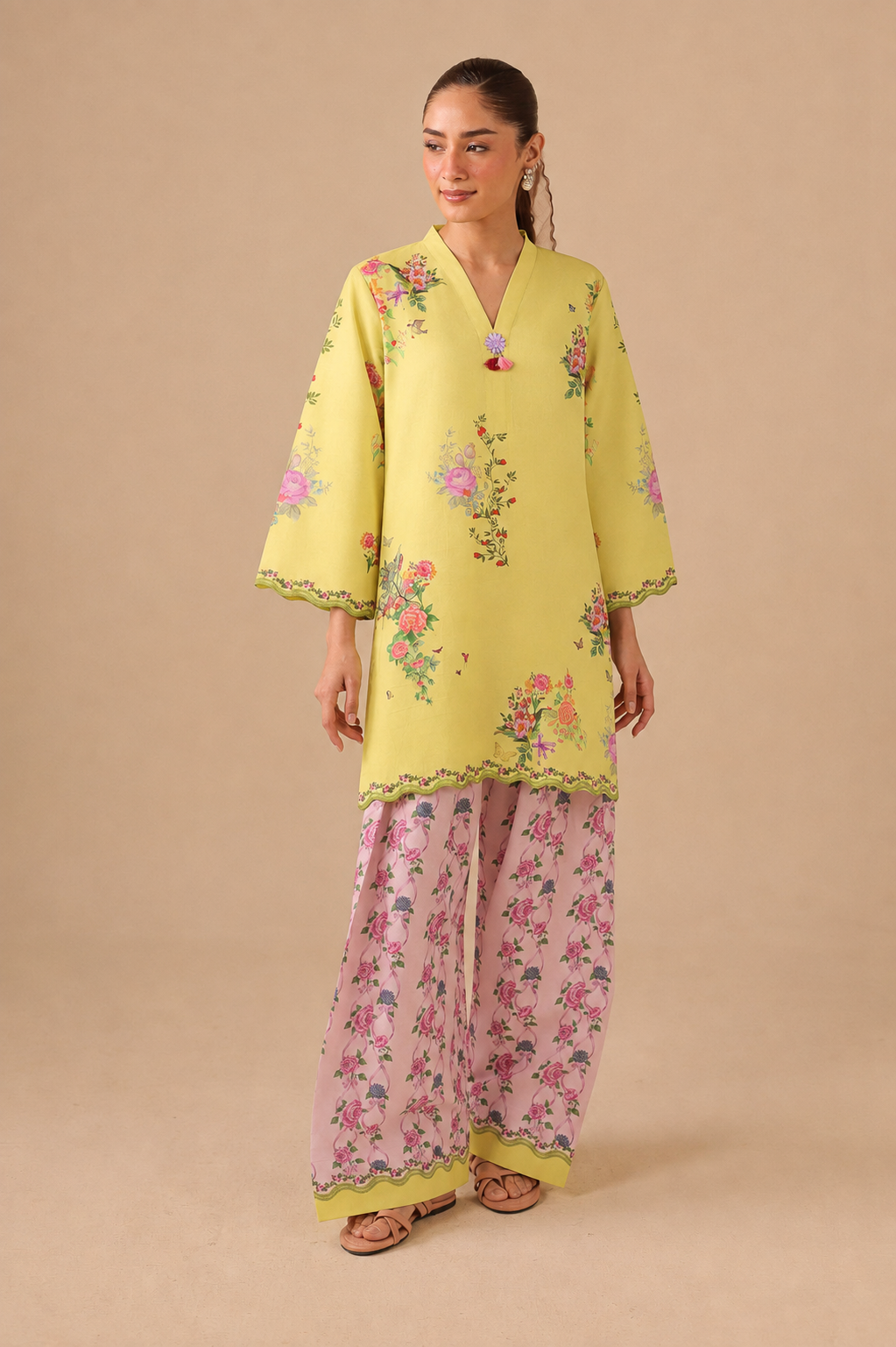 2PC Summer Lawn Dress - 44246