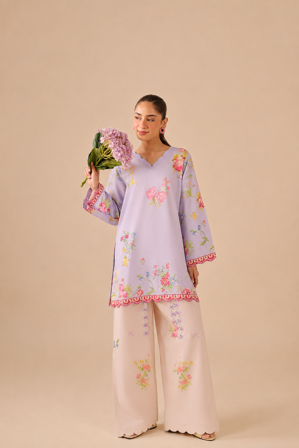 2PC Summer Lawn Dress - 44258